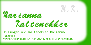 marianna kaltenekker business card